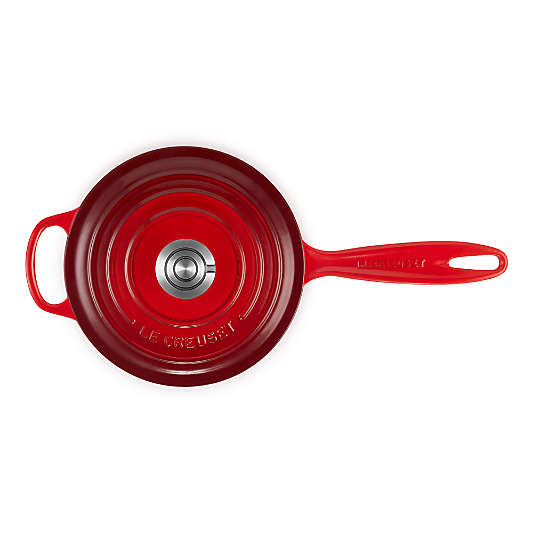 Le Creuset ® Signature 2.25-Qt. Cerise Enameled Cast Iron Saucepan with Lid