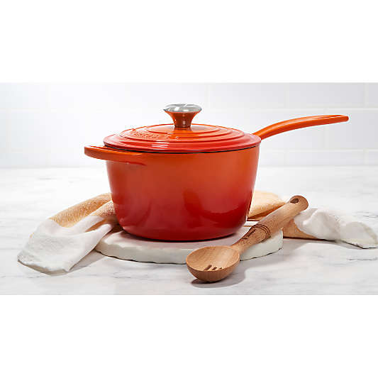 Le Creuset ® Signature 2.25-Qt. Flame Orange Enameled Cast Iron Saucepan