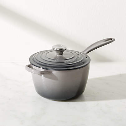 Le Creuset ® Signature 2.25-Qt. Oyster Grey Enameled Cast Iron Saucepan with Lid