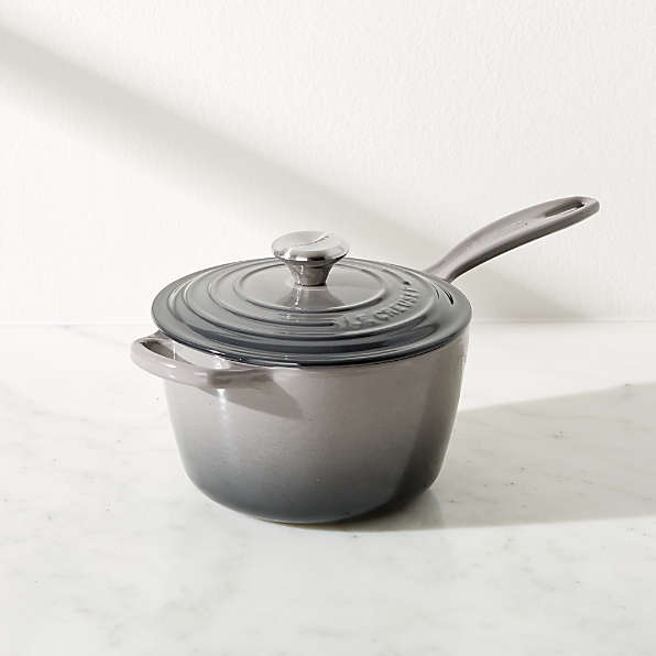 Le Creuset Cast-Iron 2-qt Saucepan withPhenolic Handle ,Oyster