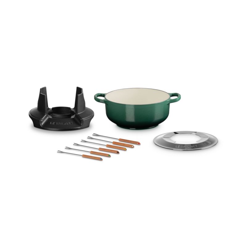 Le Creuset ® Signature 2.5-Qt. Artichaut Enameled Cast Fondue Set - image 2 of 4