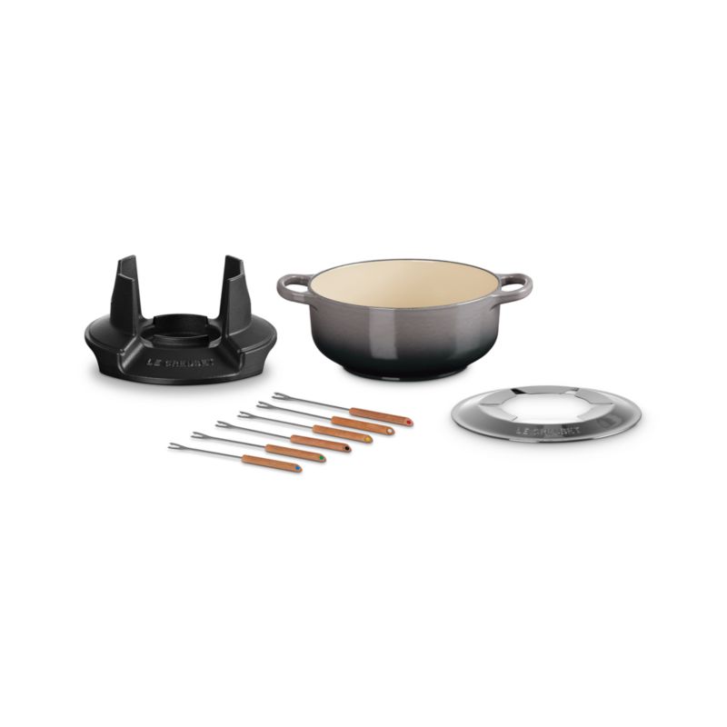 Le Creuset ® Signature 2.5-Qt. Oyster Enameled Cast Fondue Set - image 1 of 4