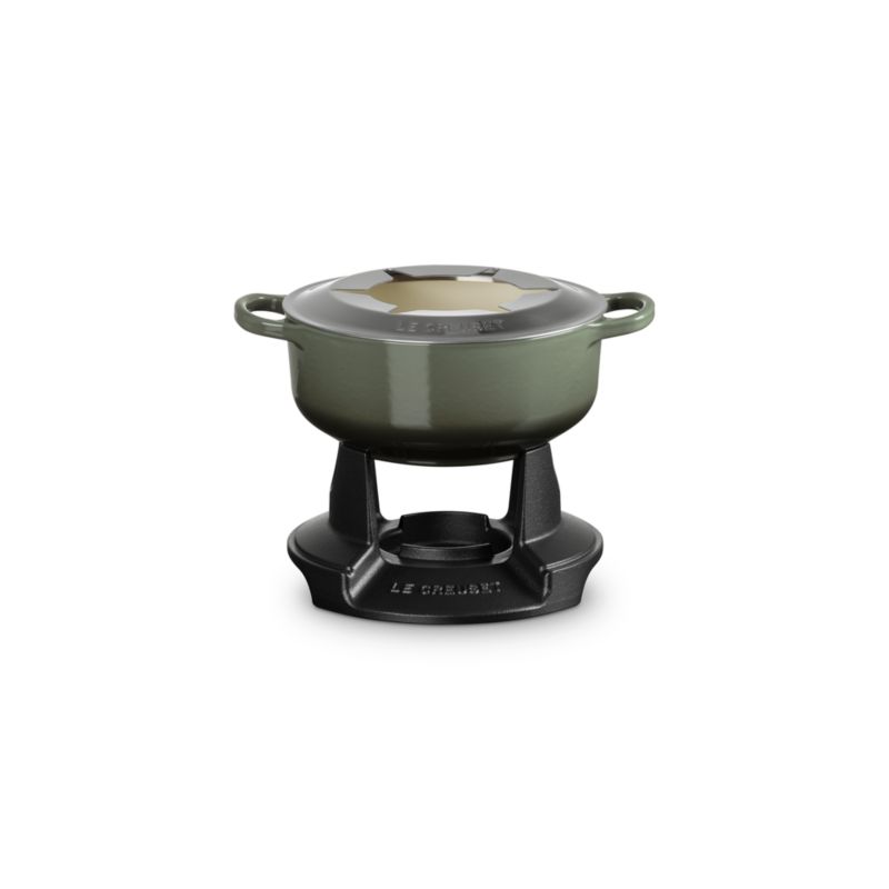 Le Creuset ® Signature 2.5-Qt. Thyme Enameled Cast Fondue Set - image 3 of 4