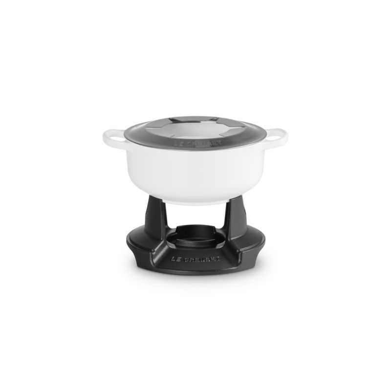 Le Creuset ® Signature 2.5-Qt. White Enameled Cast Fondue Set - image 1 of 4