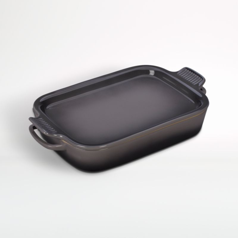 Le Creuset ® Rectangular Oyster Grey Ceramic Baking Dish with Platter Lid - image 2 of 5