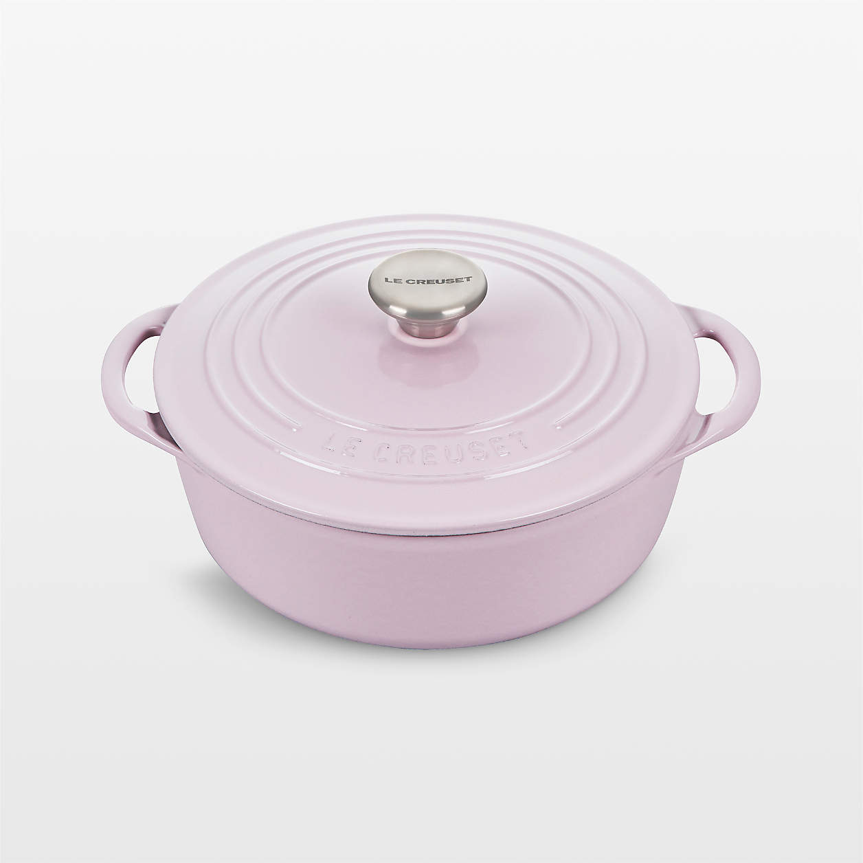 Le Creuset Shallot 2.75Qt. Shallow Round Oven + Reviews Crate & Barrel