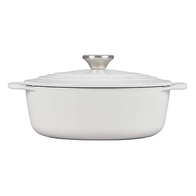 Crofton 2 Qt Cast Iron Mini Dutch Oven - White