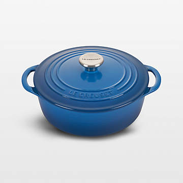 Valor 1.75 Qt. Galaxy Blue Enameled Cast Iron Sauce Pan with Cover