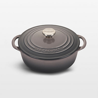 View Le Creuset ® Signature 2.75-Qt. Oyster Enameled Cast Iron Shallow Dutch Oven details