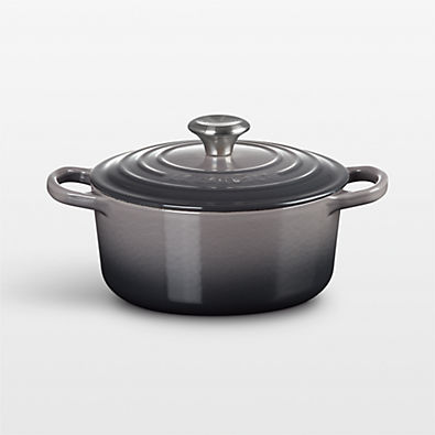 View Le Creuset ® Signature 2-Qt. Oyster Enameled Cast Iron Round Dutch Oven details