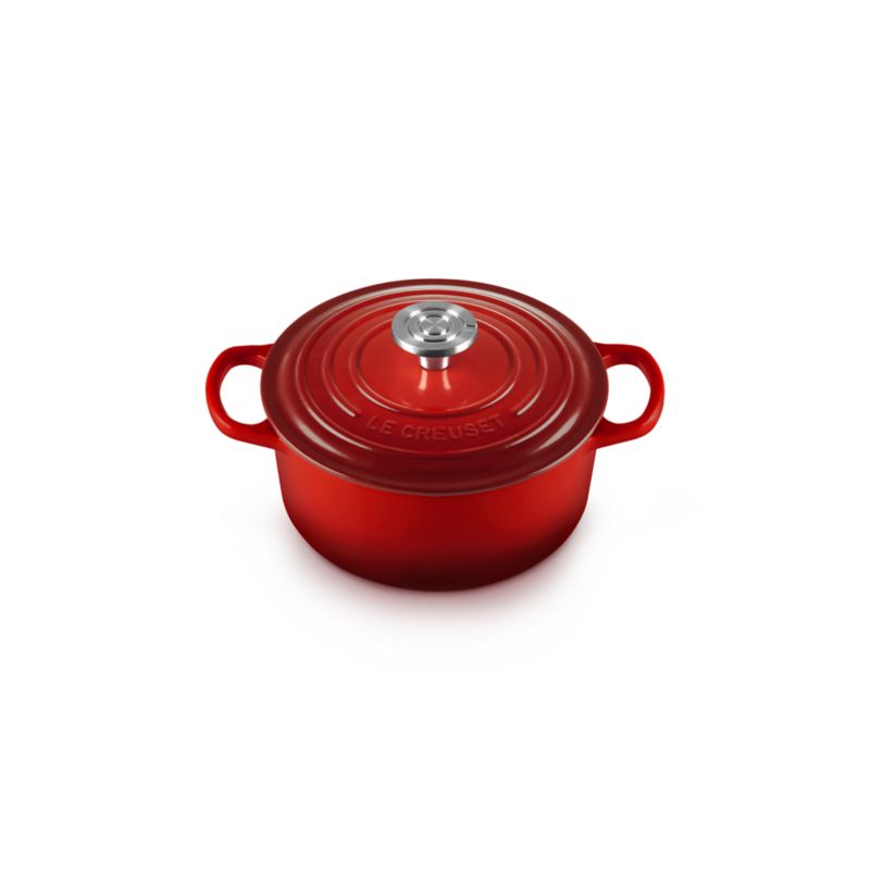 Le Creuset ® Signature 2-Qt. Cerise Enameled Cast Iron Round Dutch Oven - image 2 of 11