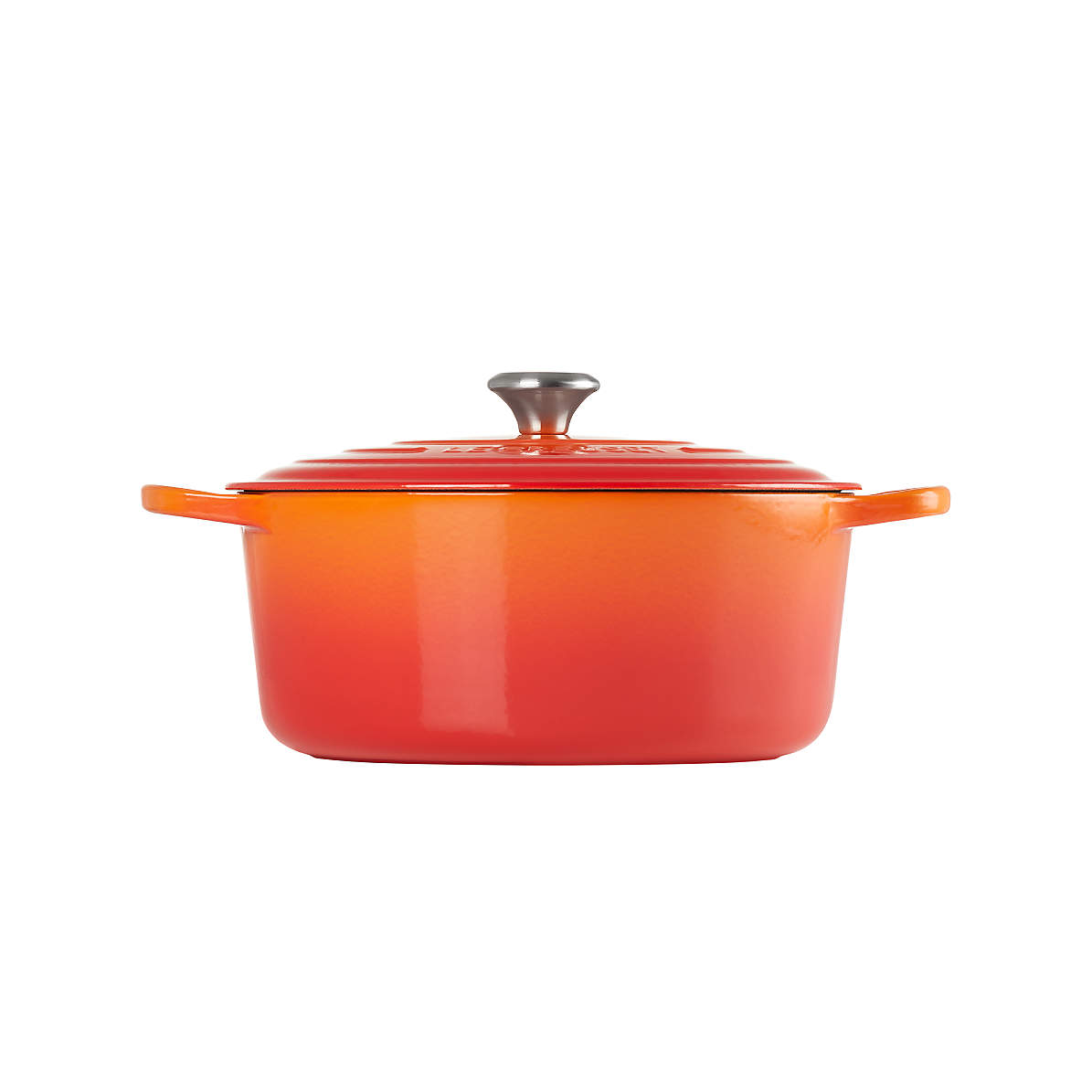 Le Creuset Flame Orange 4.5 Quart Enameled Cast Iron Round Dutch Oven -   Finland