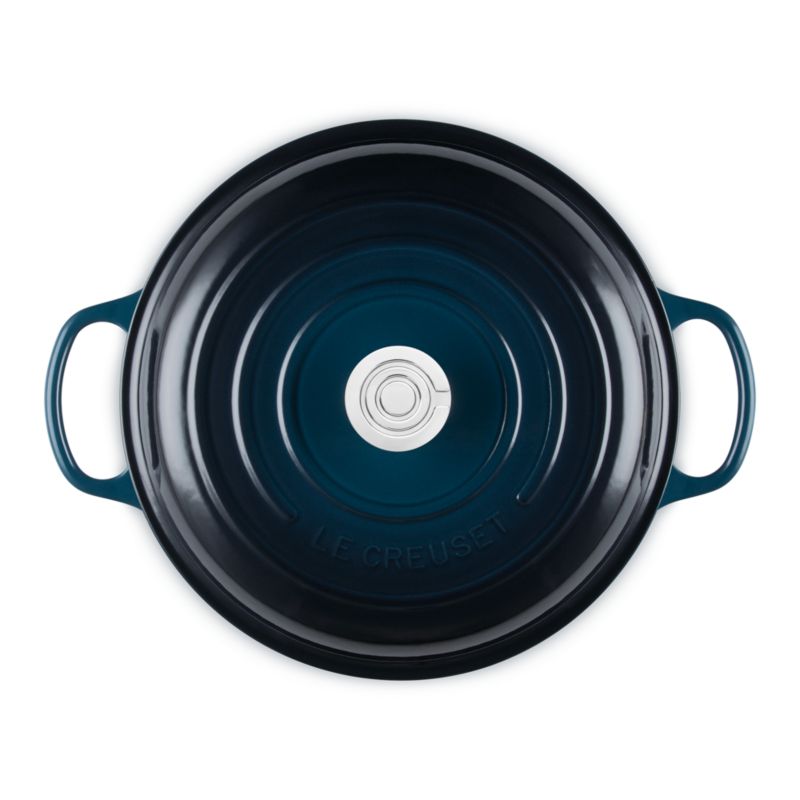 Le Creuset ® Signature 3.5-Qt. Nuit Enameled Cast Iron Braiser - image 7 of 14