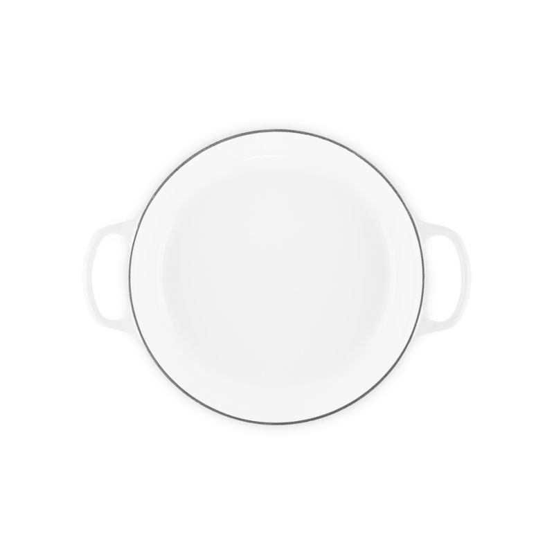 Le Creuset ® Signature 3.5-Qt. White Enameled Cast Iron Braiser - image 2 of 11