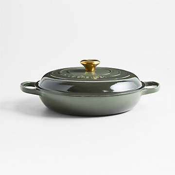 Le Creuset Signature 3.5-Qt. Graphite Sauteuse Oven +