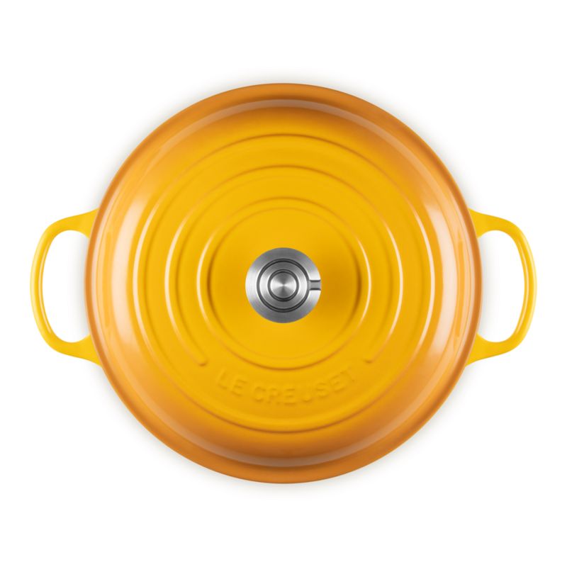 Le Creuset ® Signature 3.5-Qt. Nectar Enameled Cast Iron Braiser - image 7 of 13
