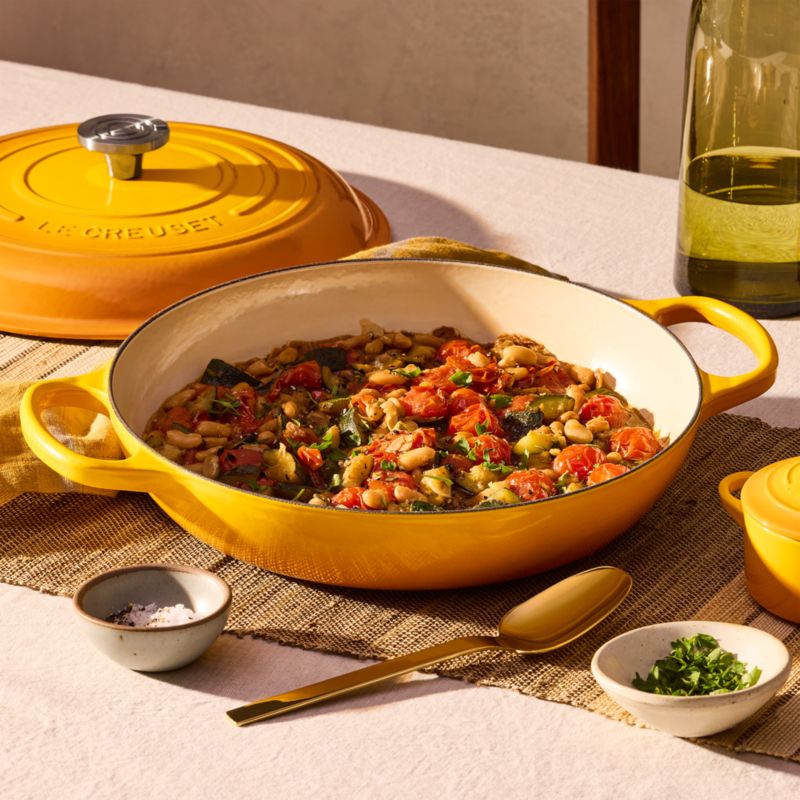 Le Creuset ® Signature 3.5-Qt. Nectar Enameled Cast Iron Braiser - image 1 of 13
