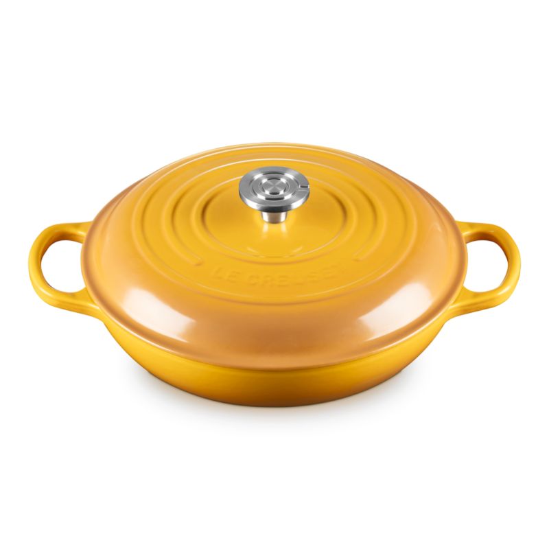 Le Creuset ® Signature 3.5-Qt. Nectar Enameled Cast Iron Braiser - image 5 of 13
