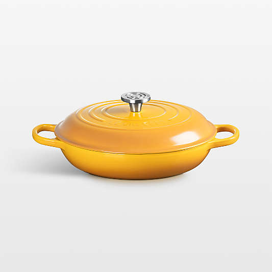 Le Creuset ® Signature 3.5-Qt. Nectar Enameled Cast Iron Braiser