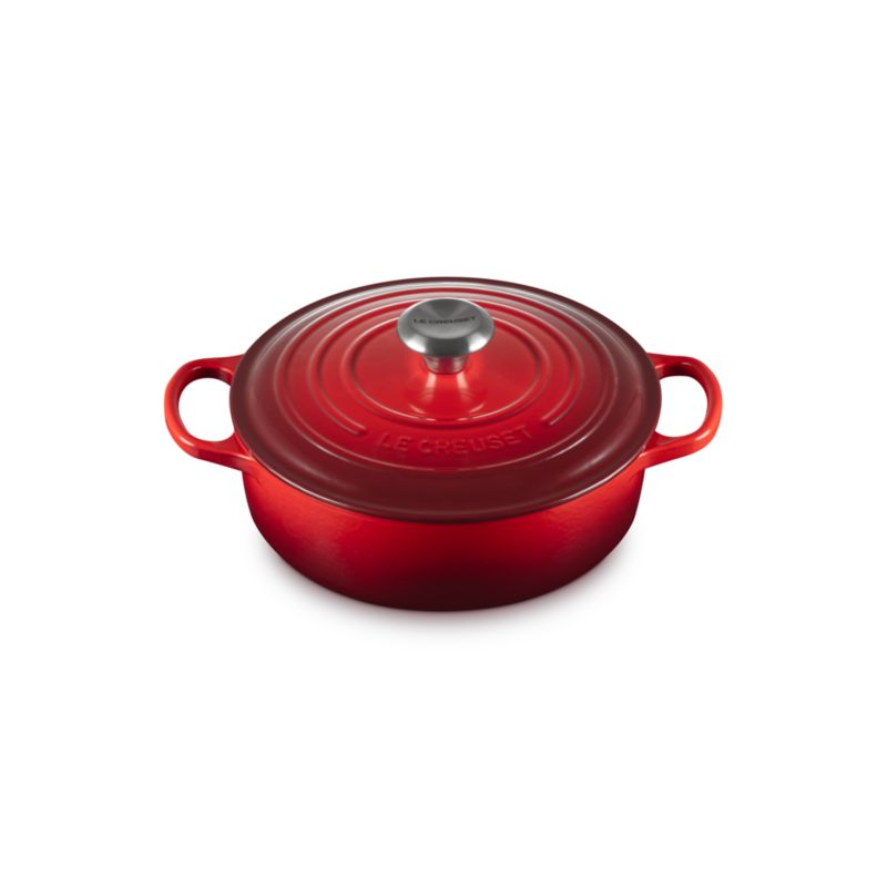Le Creuset ® Signature 3.5-Qt. Cerise Enameled Cast Iron Round Wide Dutch Oven - image 2 of 4