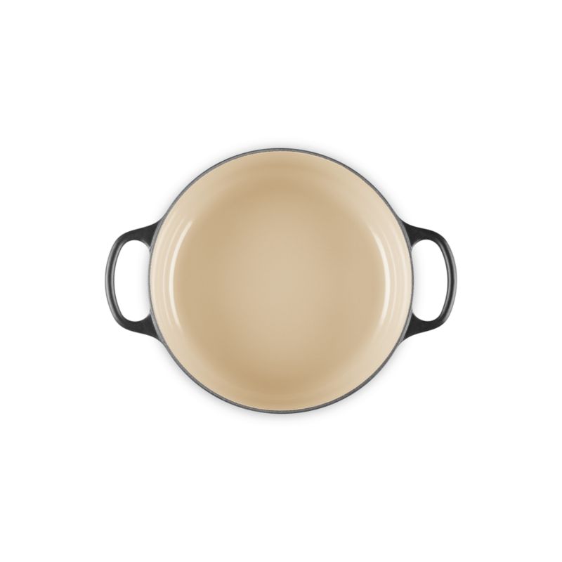 Le Creuset ® Signature 3.5-Qt. Licorice Enameled Cast Iron Round Wide Dutch Oven - image 4 of 6