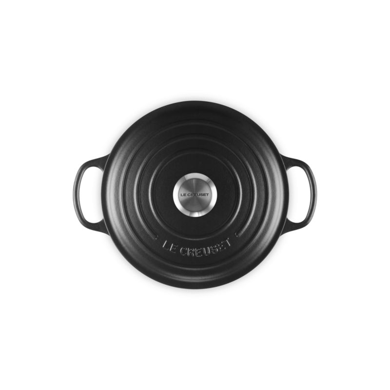 Le Creuset ® Signature 3.5-Qt. Licorice Enameled Cast Iron Round Wide Dutch Oven - image 3 of 6