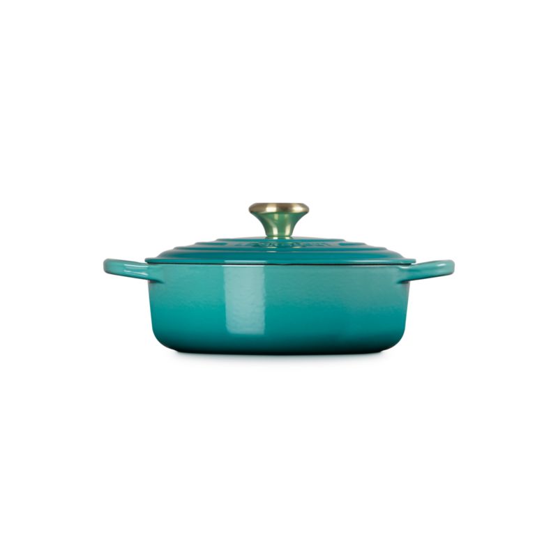 Le Creuset ® Signature 3.5-Qt. Riviera Enameled Cast Iron Round Wide Dutch Oven - image 3 of 6