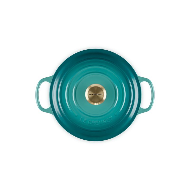 Le Creuset ® Signature 3.5-Qt. Riviera Enameled Cast Iron Round Wide Dutch Oven - image 2 of 6