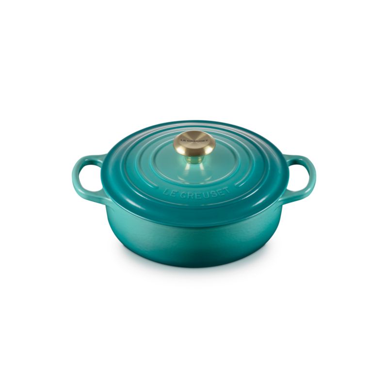 Le Creuset ® Signature 3.5-Qt. Riviera Enameled Cast Iron Round Wide Dutch Oven - image 1 of 6