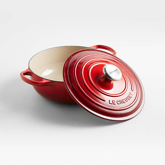 Le Creuset ® Signature 3.5-Qt. Cerise Enameled Cast Iron Sauteuse Oven