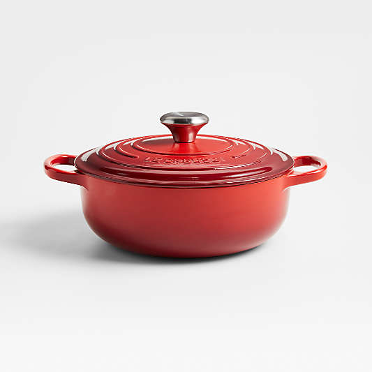 Le Creuset ® Signature 3.5-Qt. Cerise Enameled Cast Iron Sauteuse Oven