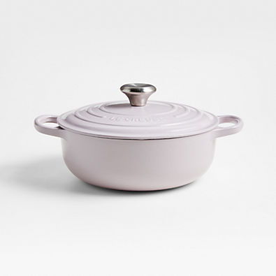 View Le Creuset ® Signature 3.5-Qt. Shallot Enameled Cast Iron Sauteuse Oven details
