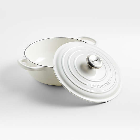 Le Creuset ® Signature 3.5-Qt. White Enameled Cast Iron Sauteuse Oven