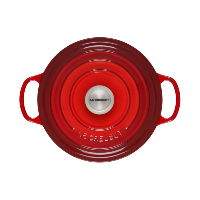 Le Creuset ® Signature 3.5-Qt. Cerise Sauteuse Oven - image 4 of 7