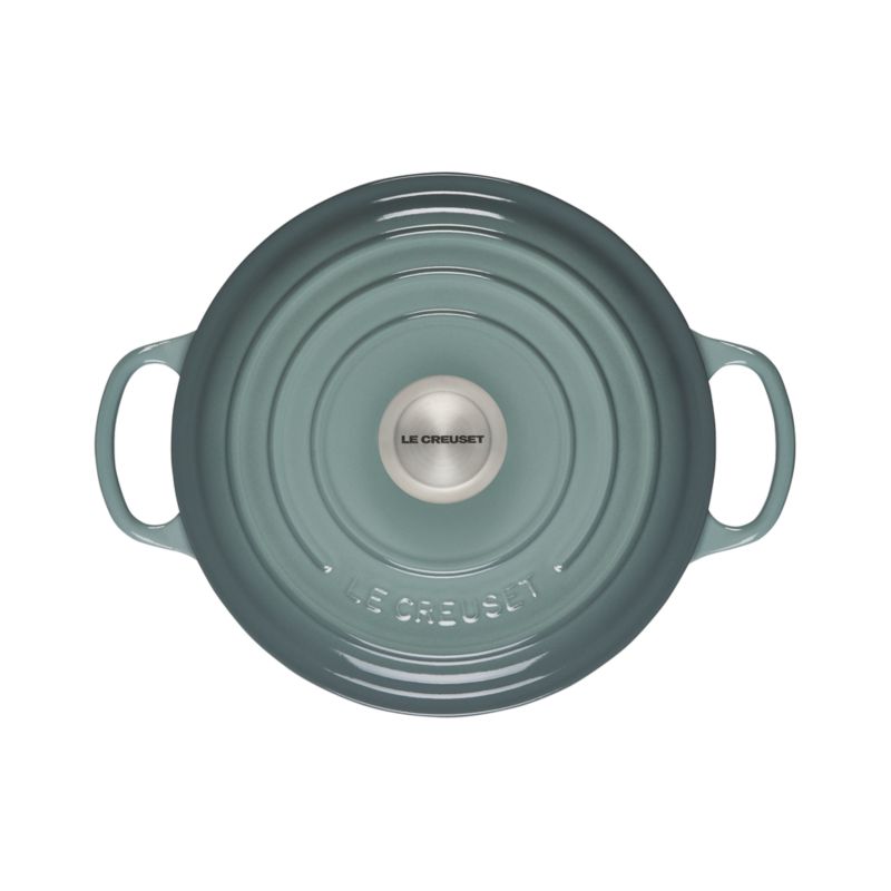 Le Creuset ® Signature 3.5-Qt. Sea Salt Sauteuse Oven - image 6 of 7