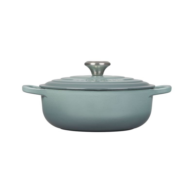 Le Creuset ® Signature 3.5-Qt. Sea Salt Sauteuse Oven - image 5 of 7