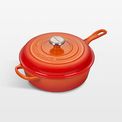 Kitchen Aid 3.5 QT Red Enameled Cast Iron Dutch Oven Pot Casserole w  Original Bo