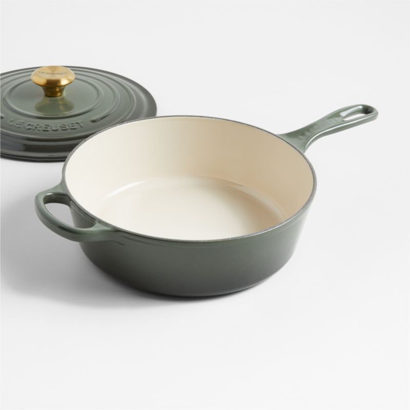 Le Creuset 3.75Qt. Thyme Signature Cassadou + Reviews Crate & Barrel