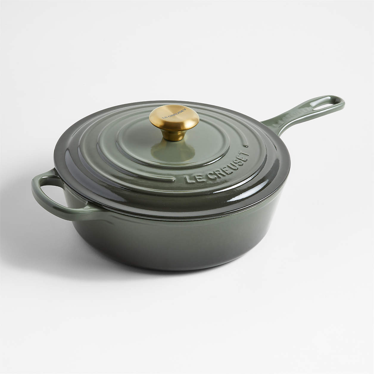 Le Creuset 3.75-Qt. Thyme Signature Cassadou | Crate & Barrel