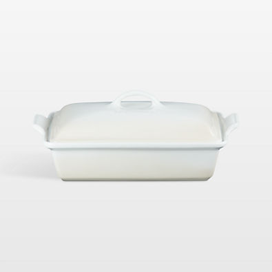 View Le Creuset ® Hertiage 3.8L Rectangular Casserole Dish in Meringue details