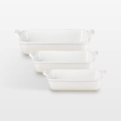 Le Creuset ® Heritage Meringue Rectangular Dish 3-Piece Set