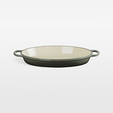 View Le Creuset ® Signature 3-Qt. Thyme Enameled Cast Iron Oval Baker details