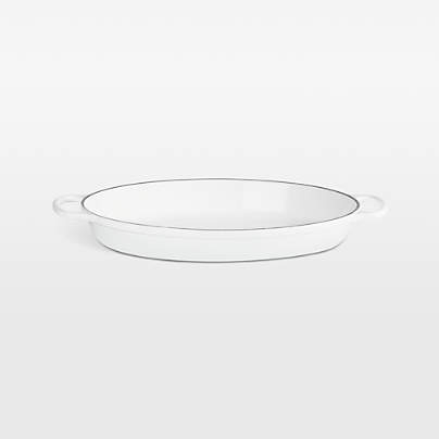 Le Creuset ® Signature 3-Qt. White Enameled Cast Iron Oval Baker
