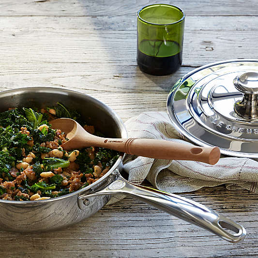 Le Creuset ® Signature 3-Qt. Stainless Steel Saute Pan with Lid