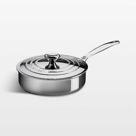 Le Creuset ® Signature 3-Qt. Stainless Steel Saute Pan with Lid