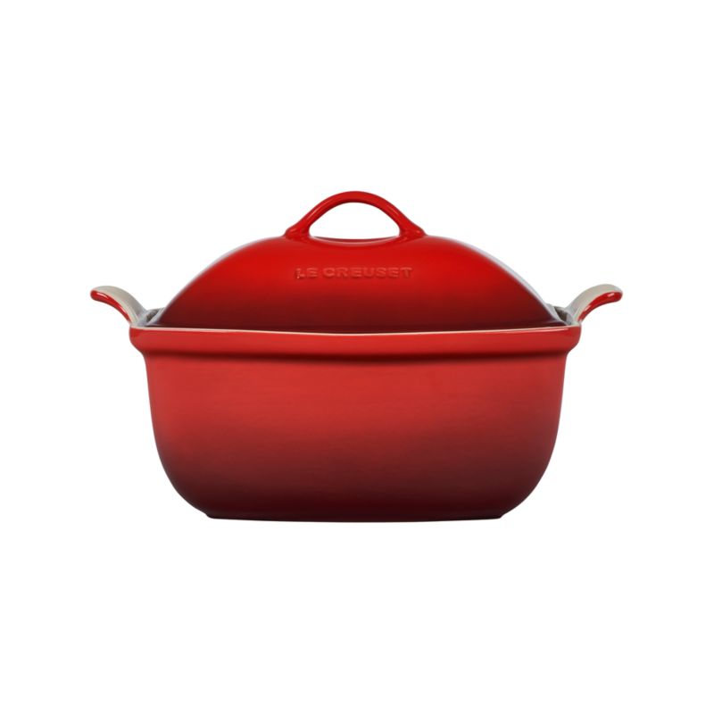 Le Creuset ® Heritage Cerise 4.5-Qt. Deep Covered Baker - image 3 of 6