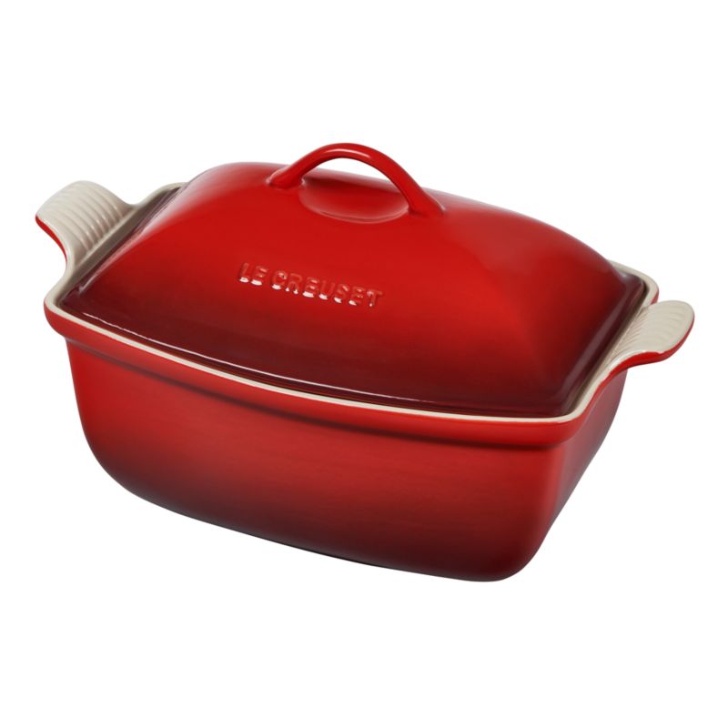 Le Creuset ® Heritage Cerise 4.5-Qt. Deep Covered Baker - image 5 of 6