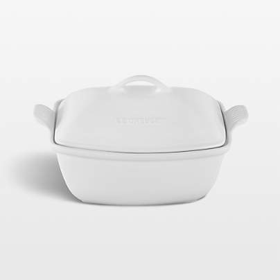 Le Creuset ® Heritage 4.5-Qt. White Deep Covered Baker