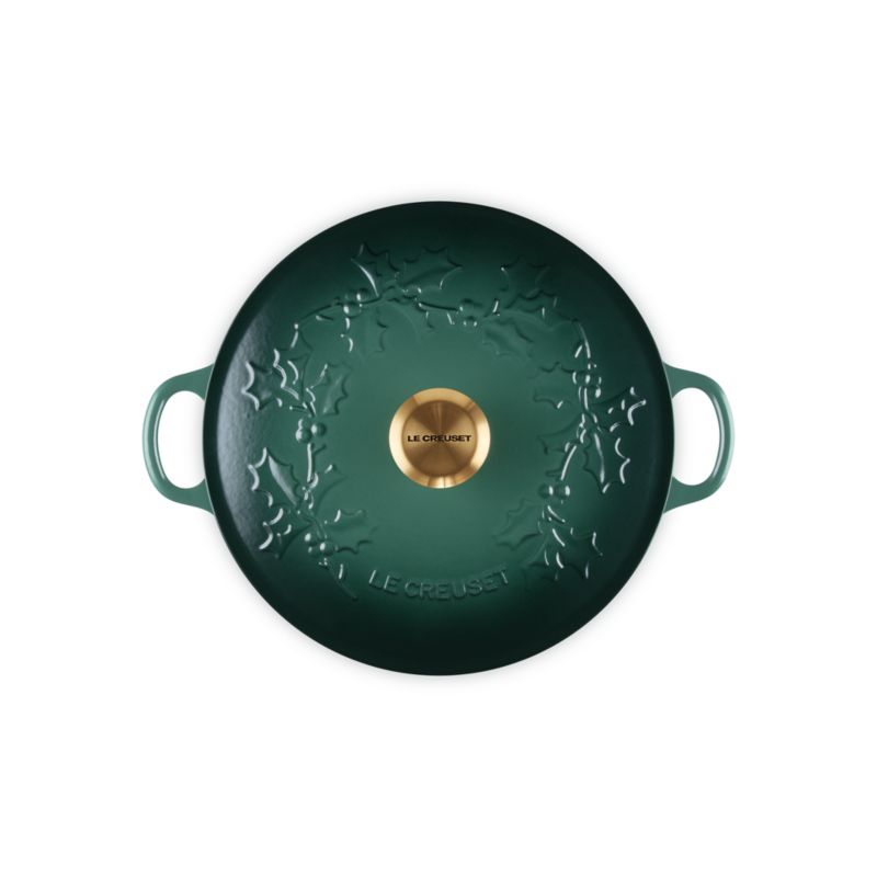 Le Creuset ® Traditional Holly Artichaut 4.5-Qt.Round Dutch Oven with Gold Knob - image 1 of 4