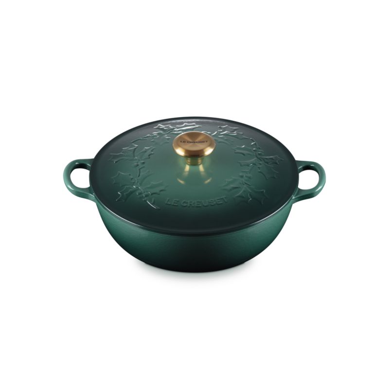 Le Creuset ® Traditional Holly Artichaut 4.5-Qt.Round Dutch Oven with Gold Knob - image 2 of 4